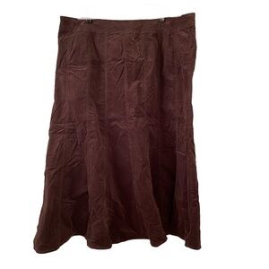 20W & 24W Charter Club Corduroy Long Circle A-line Skirt (G13/14)